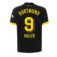 Fotballdrakt Herre Borussia Dortmund Sebastien Haller #9 Bortedrakt 2023-24 Kortermet